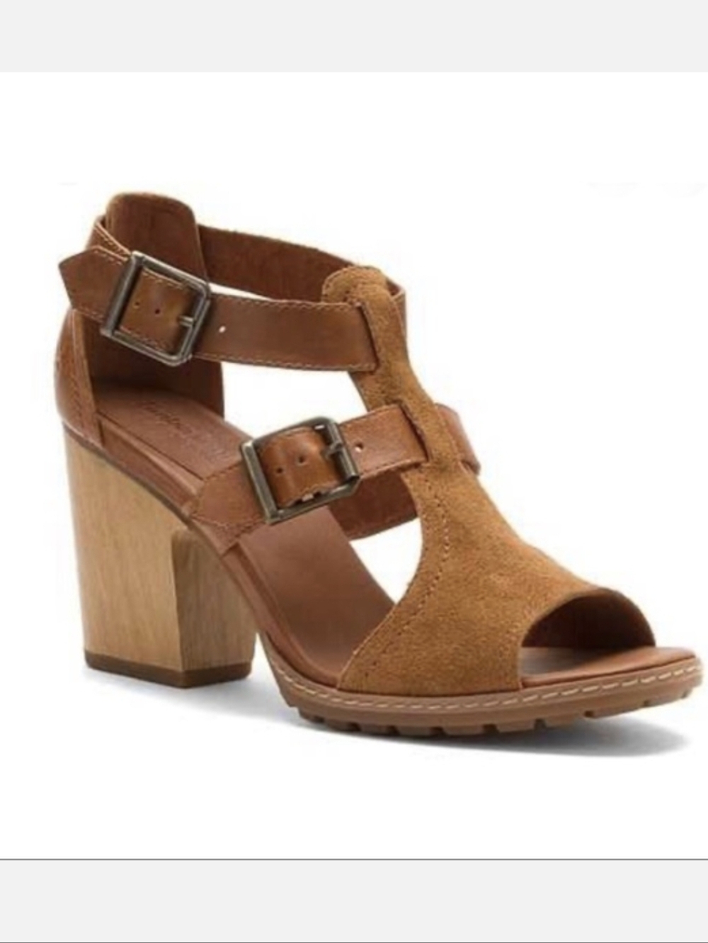 Timberland Strafford Double Buckle Sandals Suede 6.5